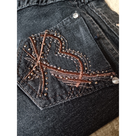 Saza Jeans Dark Wash Skinny Jeans - Picture 6 of 7